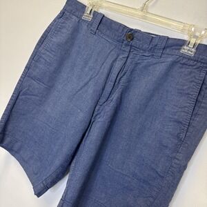 J. Crew Men's Chino Chambray Blue Shorts Size 33W 9"